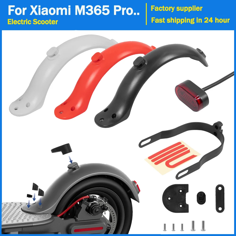 Rear Fender for Xiaomi M365 Pro 1S Electric Scooter Mudguard Spacer Support Heighten Pad 10 Inch Tyre Splash Guard Bracket Sets