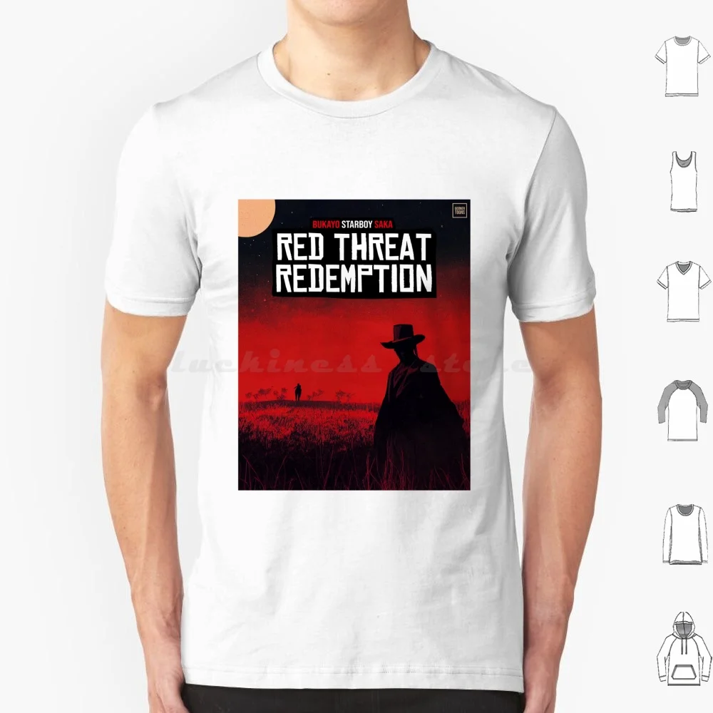 Red Threat Redemption : Bukayo 'starboy' Saka T Shirt Cotton Men Women DIY Print Goonertoons Football London Coyg Gunners