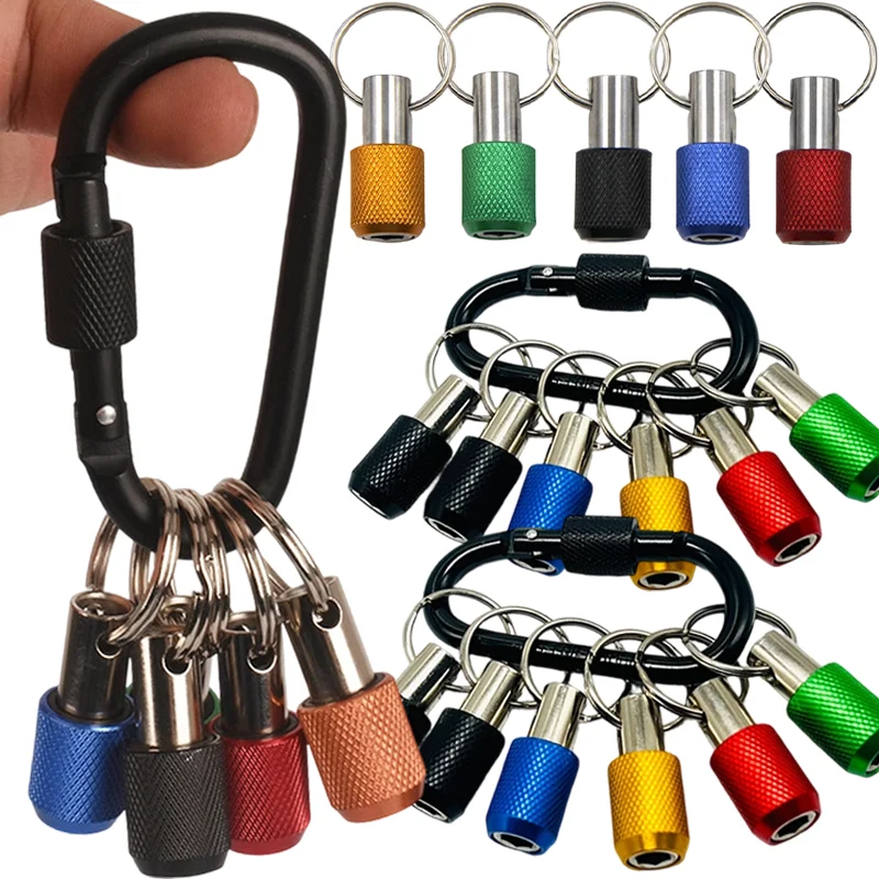 

Keychain Quick Change Extension Rod 1/4 Hex Shank Screwdriver Drill Bit Holder Quick Release Drill Bits Adapter Hand Tool Parts