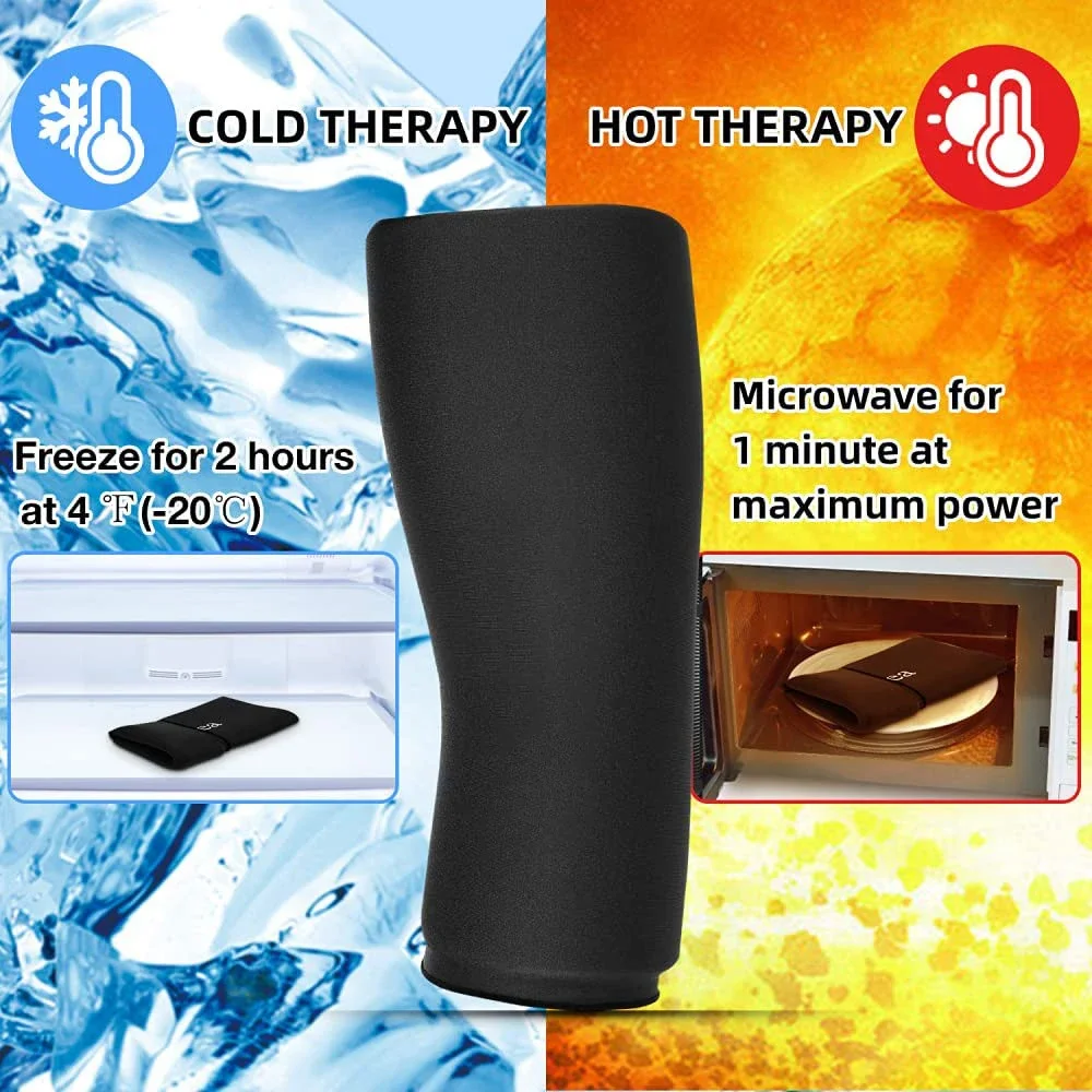 Elbow & Knee Ice Pack Reusable Hot Cold Therapy Compress for Tendonitis & Golfers Pain Relief Flexible Cold Wrap Hand Massager