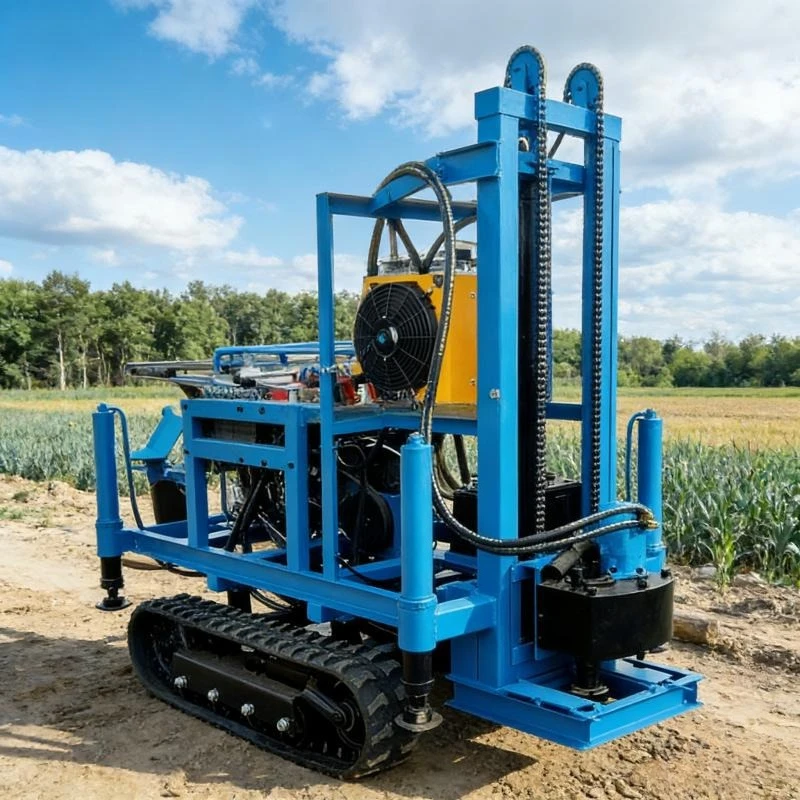 Tracked Borehole Drilling Rig 150m Depth Self-Contained Unit with Complete Mobility for Independent Operations