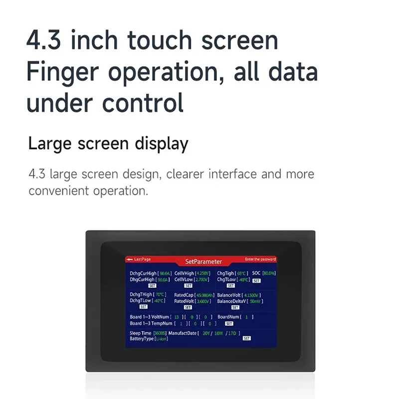 Smart BMS Accessory Wifi Bluetooth Heating UART RS485 Cable CANbus Power Board NTC LCD Dispay for Daly 4S 8S 14s 16S 20S BMS