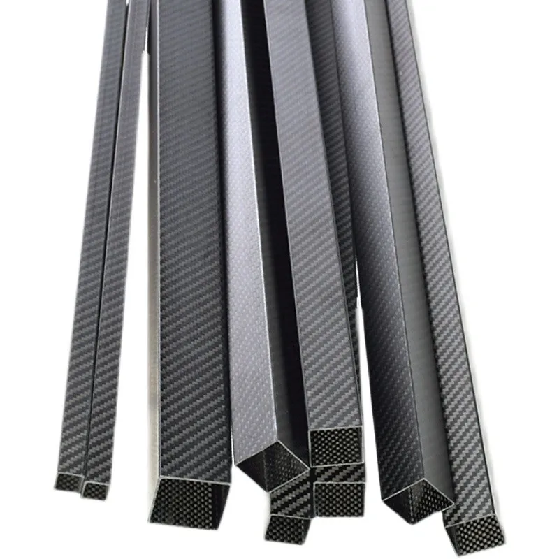 1 Piece Of 3K Full Carbon Fiber Square Tube High Strength Length 500mm OD 8 10 12 15 18 20 22 24 25 26 28mm Twill Matte