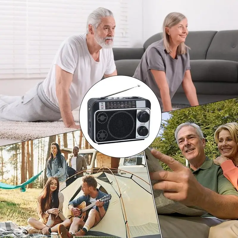 Radio Solar, Radio meteorológica, luz de lectura, reproductor de música, herramienta de alerta meteorológica versátil, accesorios de supervivencia al aire libre para senderismo