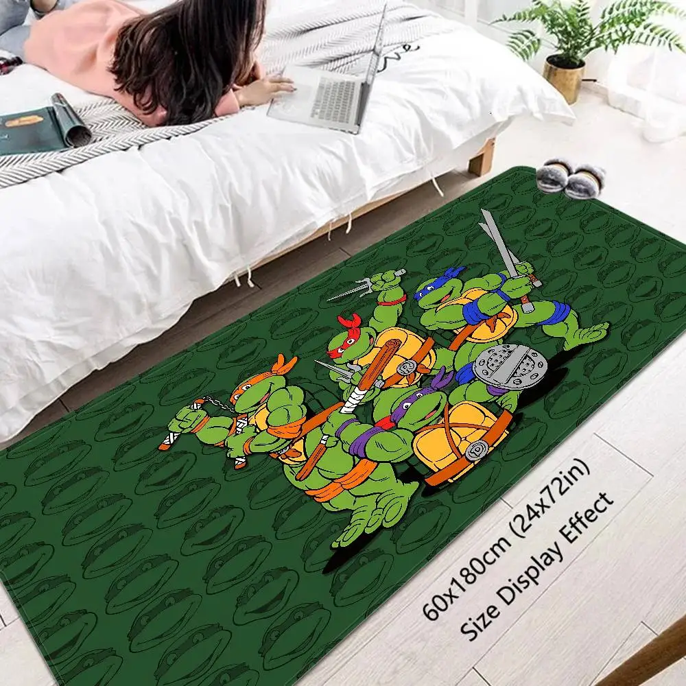 anime-n-ninja-tartarugas-tapete-antiderrapante-absorver-agua-longa-tira-almofada-bedroon-tapete-alfombra