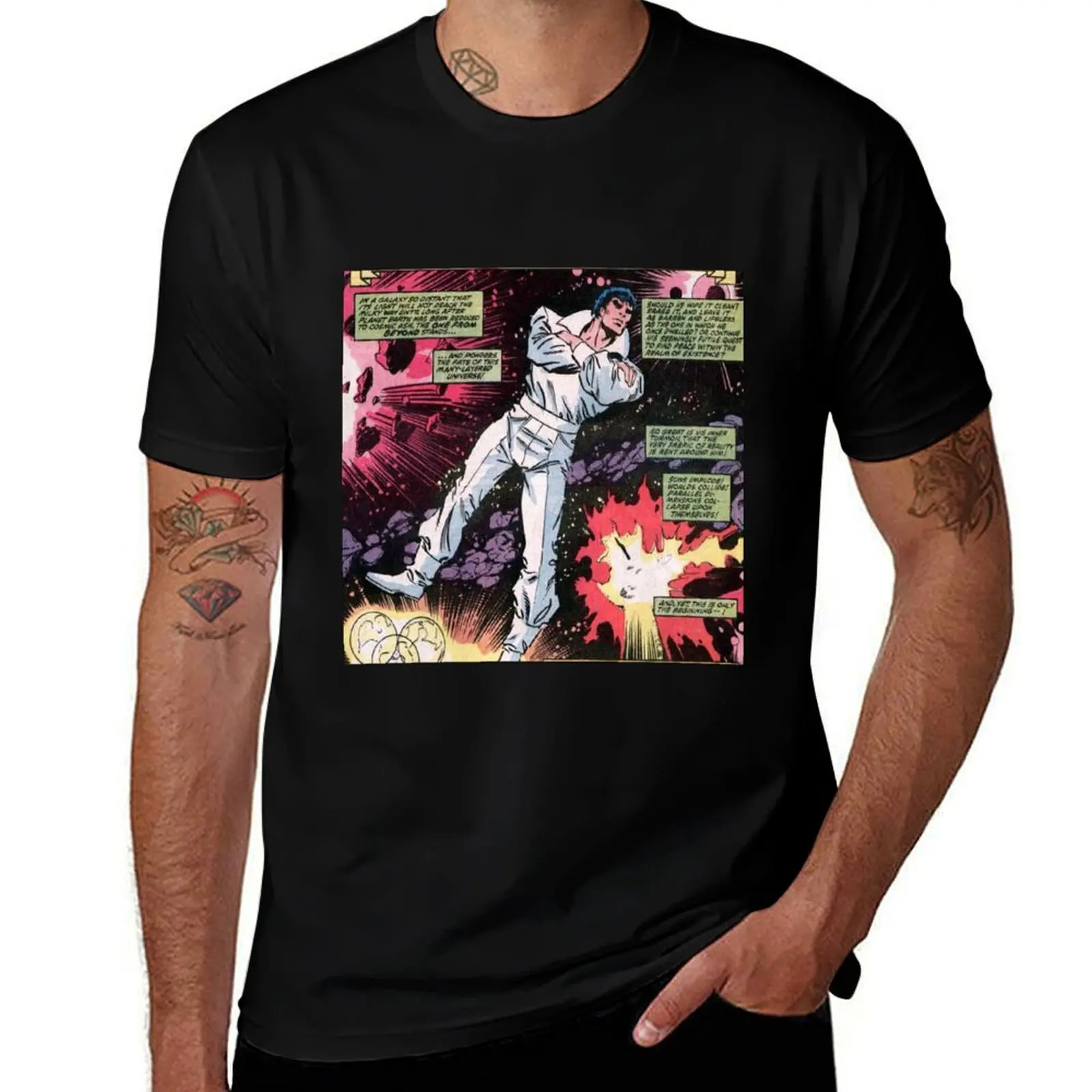 

Super hero, comic book, Beyonder, space T-Shirt anime stuff man clothes fashion shirts Men's clothing