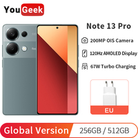 Global Version Xiaomi Redmi Note 13 Pro 4G Smartphone 200MP OIS Camera 120Hz AMOLED 67W Turbo Charging MTK Helio G99-Ultra