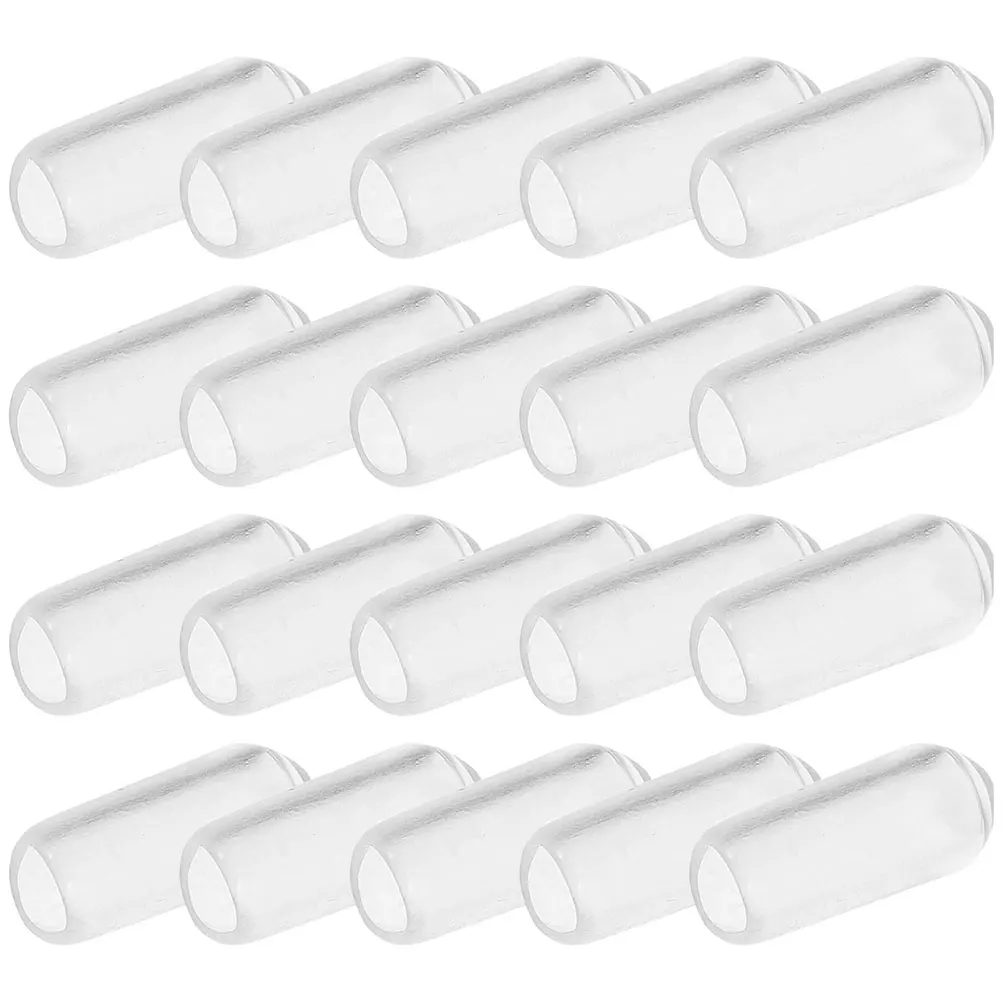 

200pcs Headband End Caps Rubber Cover 4.0mm Inner Diameter Transparent DIY Hair Accessories Replacement Tip Protector