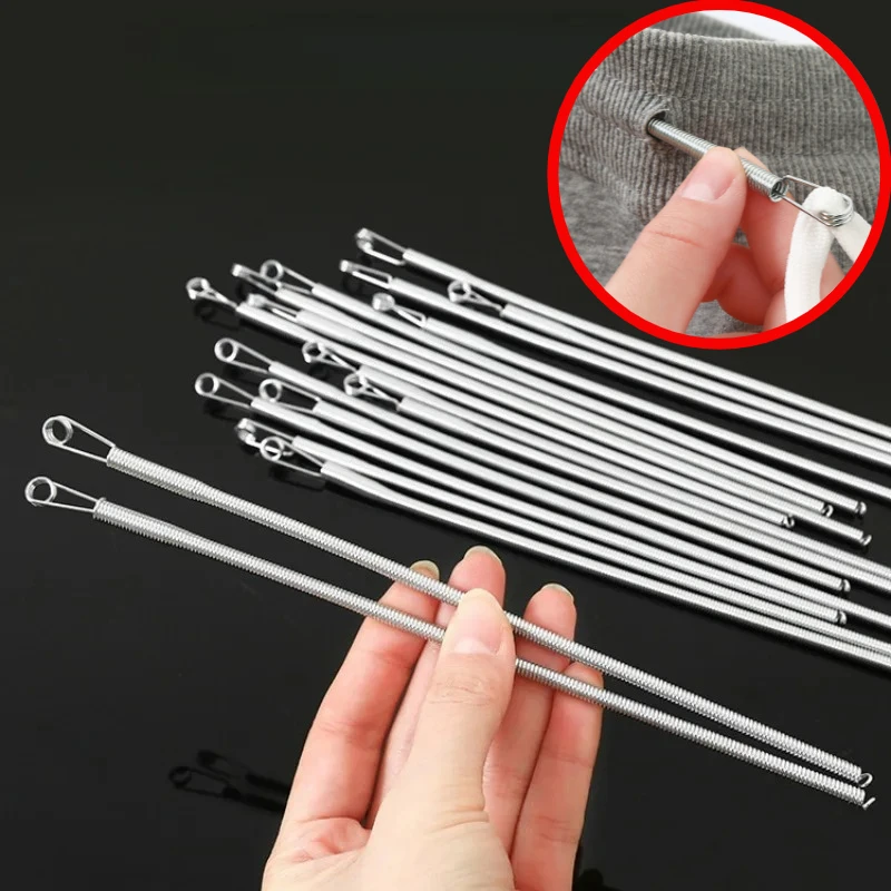 5/10/20PC Frühling Kordelzug Einfädler Clip Hosen Hoodies Elastische Band Spitze Schnur Flexible Kordelzug Gewinde DIY Nähen Zubehör