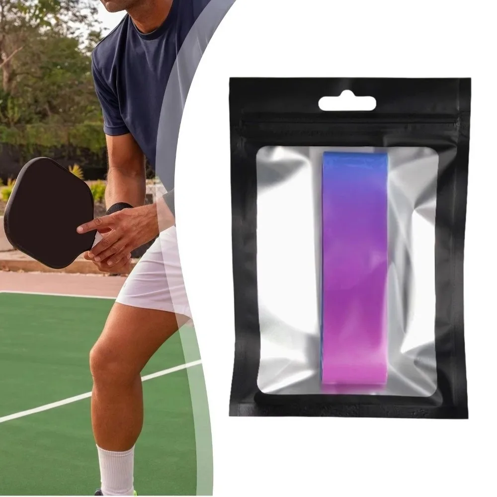 Dual-Color Gradient Pickleball Paddle Edge Tape Shock Absorption Anti-Chip Pickleball Paddle Edge Guard TPU Material Self Sticky
