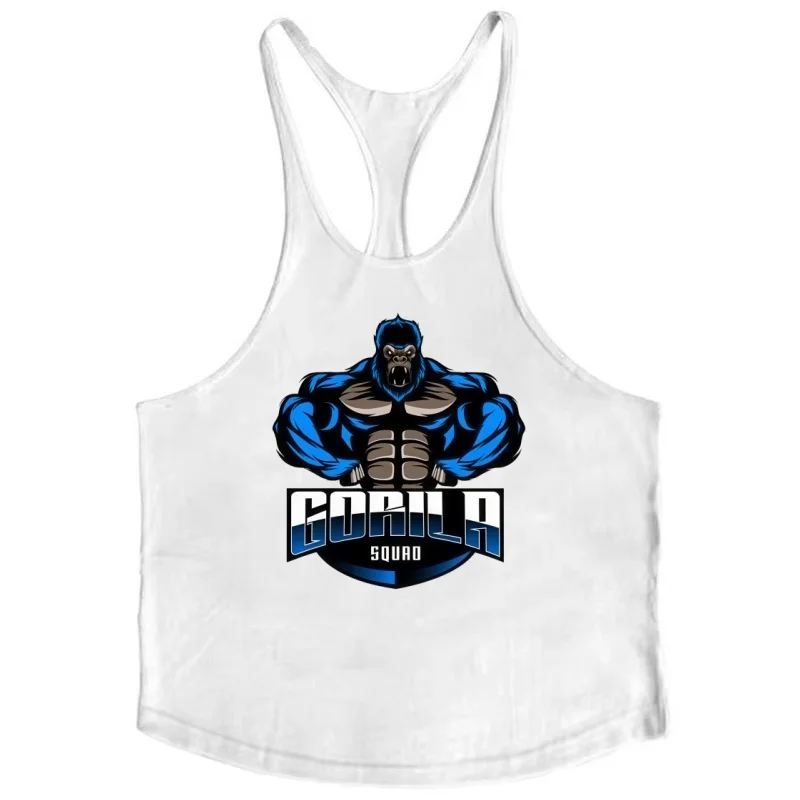

Мужская хлопковая майка для бодибилдинга, спортивный жилет без рукавов с узкими бретелями и дышащим покрытием для интенсивных тренировок и тренировок