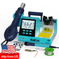 Bakon Hot Air Soldering Station 2 in 1 Rework station Heat Gun Welding Tool Kits 550W Soldering Station With Hairdryer BK602S