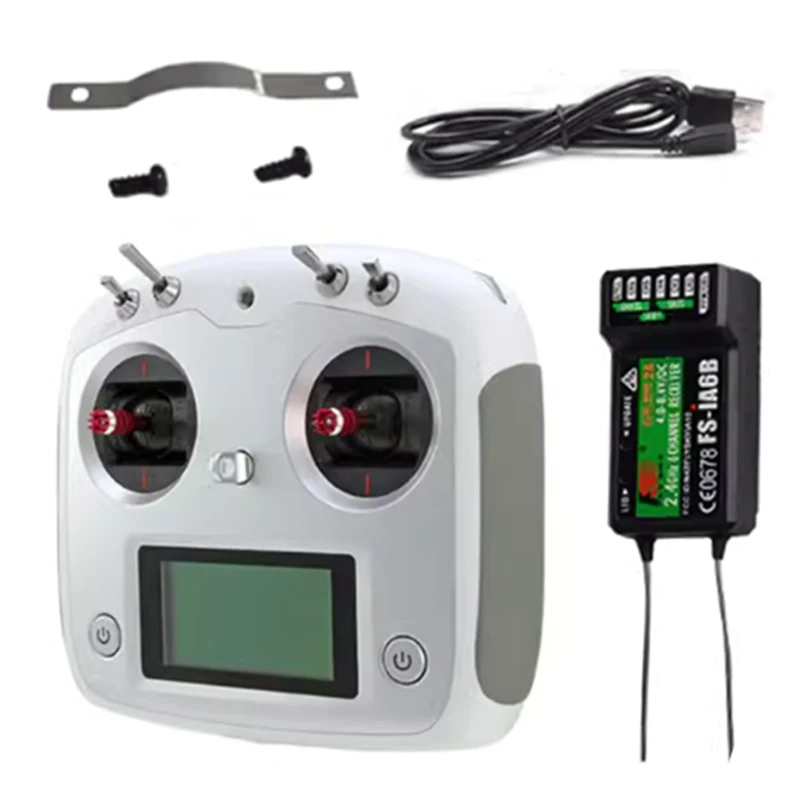 FLYSKY FS-i6S 10CH 2.4G Remote Control Receiver Suitable for RC Cars Boats Drone Wait Toys