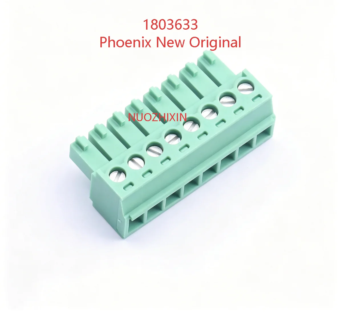 

1-5PCS 1803633 PHOENIX 8Pin 3.81mm Pitch Pluggable PCB Terminal Block 8A 160V Screw Connection Green New Original 1803633