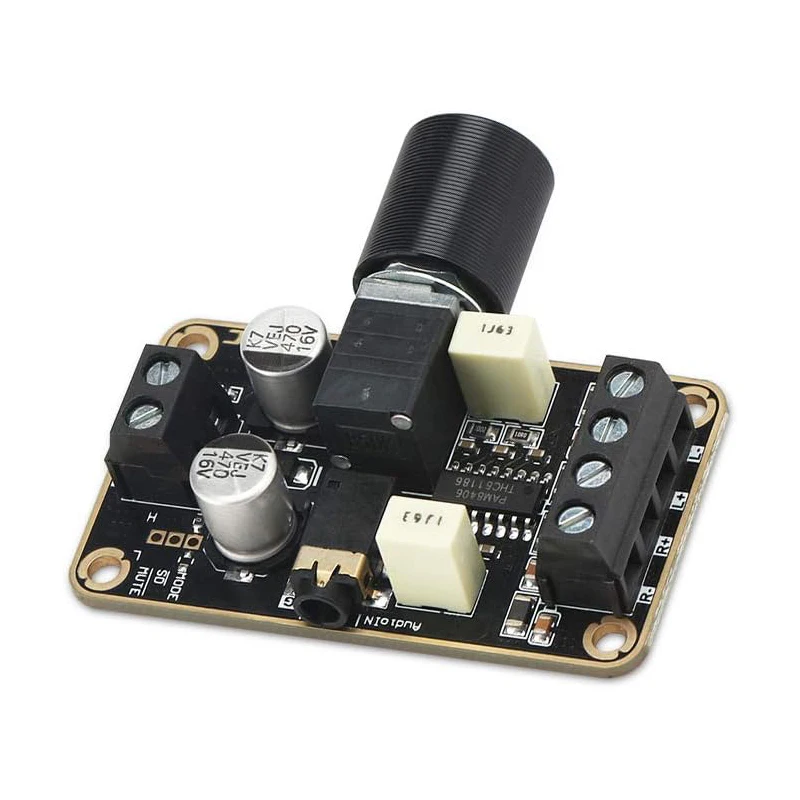 Audio Amplifier Board Pam8406 Mini Amplifier Board 5v, 5w+5w Amplifier Module, Digital Power Module Class D 2.0 Dual Channel