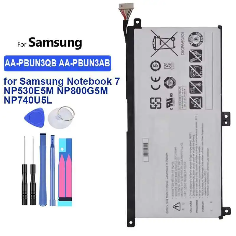 

For Samsung Notebook 7 Notebook7 NP530E5M NP800G5M NP740U5L Durable Stable Laptop Battery 3950Mah AA-PBUN3QB AA-PBUN3AB