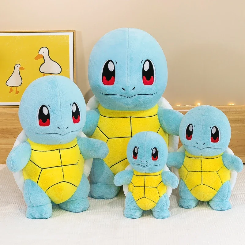 دمى Pokémon Squirtle للفتيات ، مقاس كبير ، أنيمي كاواي ، لعبة محشوة ، وسادة سلحفاة ظريفة ، هدية عيد ميلاد ، 60: 50