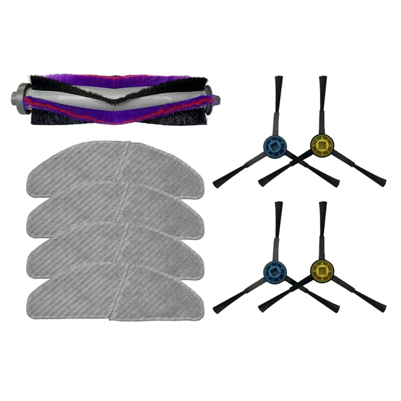 

ABUD-Mop Cloth Replacement Accessories For Midea S8 S8+ Robotic Vacuum Cleaner Parts Main Roller Brush Side Brush