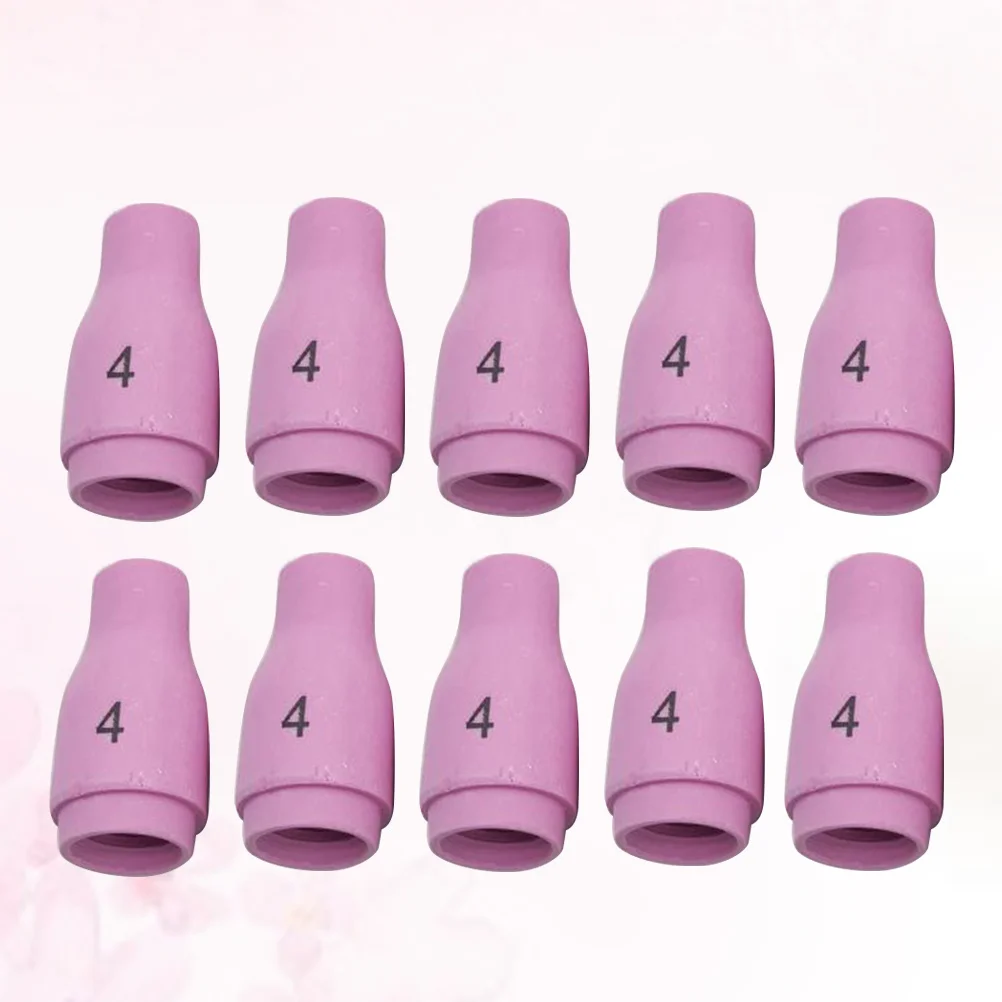 

10Pcs Argon Arc Ceramic Welding Nozzles 13n08 Low Burn-Loss Rate Professional Durable Compatible 45V 17cb20g 17gl Tig Torch