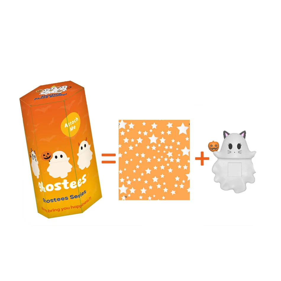 Figurina di fantasmi di Halloween Serie di Halloween Scatola cieca Decorazione originale dello schermo del telefono Regalo di compleanno Misteriosa sorpresa