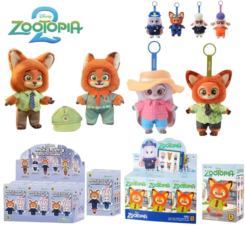 

Подлинная виниловая слепая коробка Disney Zootopia — плюшевая сумка с милым персонажем мультфильма, игрушки-подвески, модный подарок для фанатов Mystery Surprise
