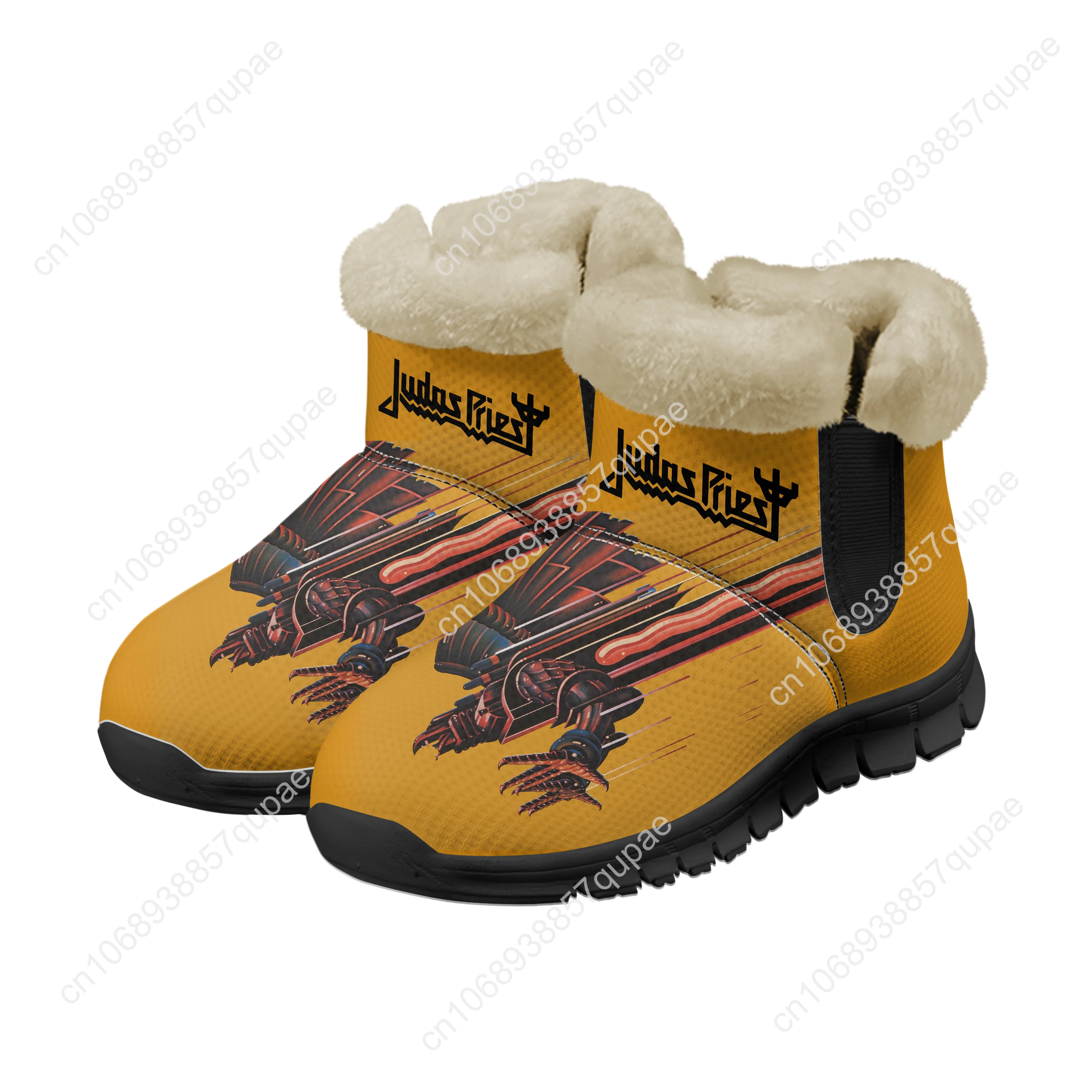 Judas Priest Snow Boots Heavy Metal Rock Band Mens Womens Teenager Shoes Keep Warm Casual Lightweight Couple Custom Sneakers