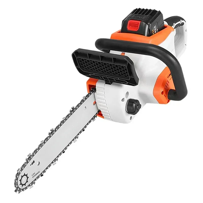 Rechargeable chainsaw household small handheld high-power lithium battery large-capacity sawing tree firewood logging saw