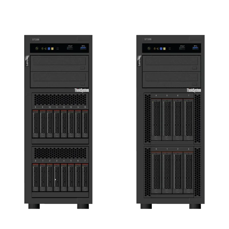 Lenovo ST258\ST250 E-2224 4-core 3.3G 16G ECC/2x2T/ST258 tower server ERP financial software storage dedicated customized host