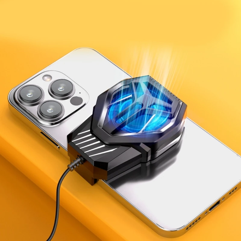 Cellphone Radiator Universal Phone Cooling System Back Clip Mute Fan for 4.5-6inch Phone Mini Turbo- Cooler Fan Drop Shipping