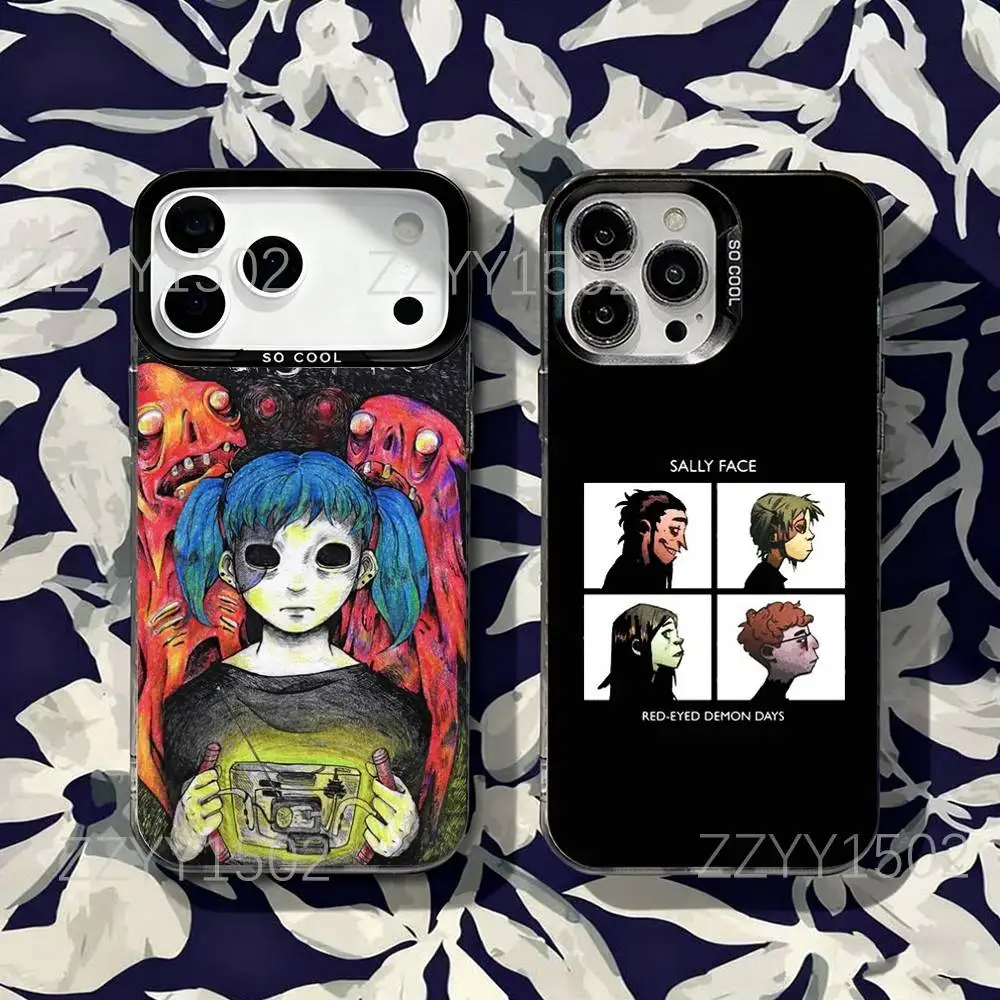 

Game Sally Face Larry Phone Case For iPhone 17,16,15,14,13,12,X,8,Pro,Max,Plus,SE4,Air,Mini HD Black IMD Matte