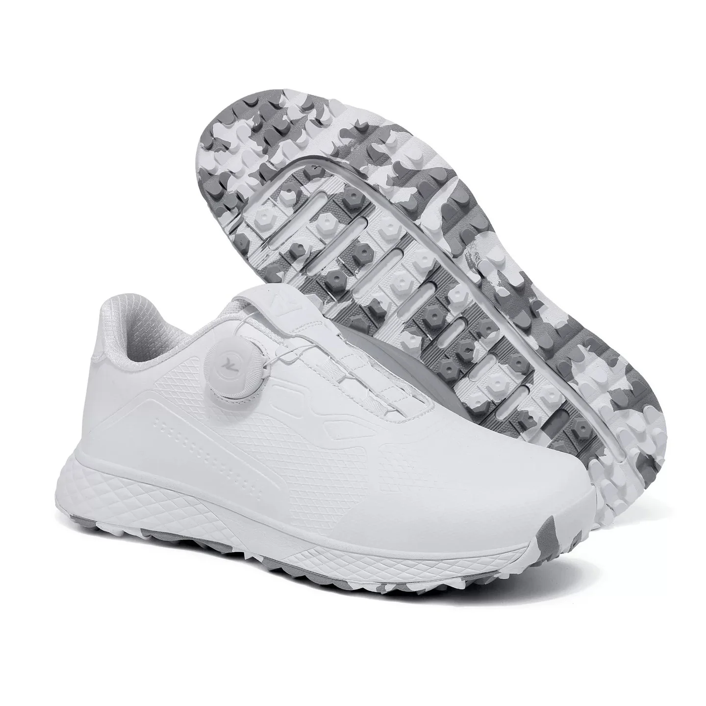 Athletic Sneakers Waterproof, Non-Slip, Durable, And Breathable Golf Shoes With Rotary Lacing System  Unisex Couple's Style