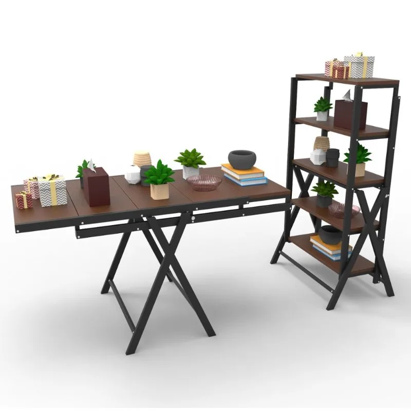 Metal Folding dinnning table shelf