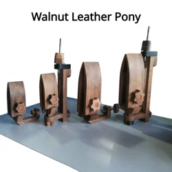 6cm/8cm width Leather Hand Sewing Stitch Pony Table Desktop Stitching Horse Clamp Wood Sewing Clips Leather Clamp Black walnut