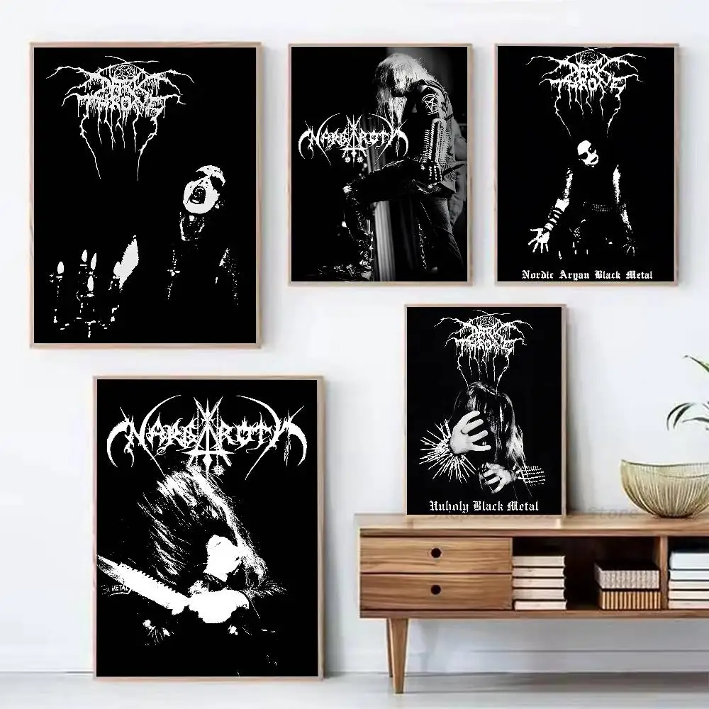 1pc DARKTHRONE True Norwegian Poster Sticker Print Waterproof Wall Art For Living Room Bedroom Home Decor