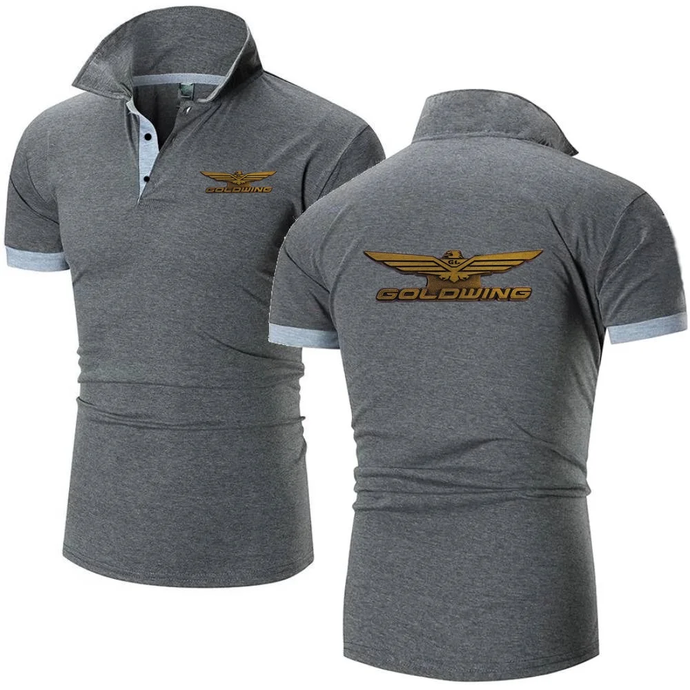 Polo Goldwing GL1800 giappone moto risvolto magliette manica corta Polo sport Fitness uomo maglia traspirante top in cotone Tee