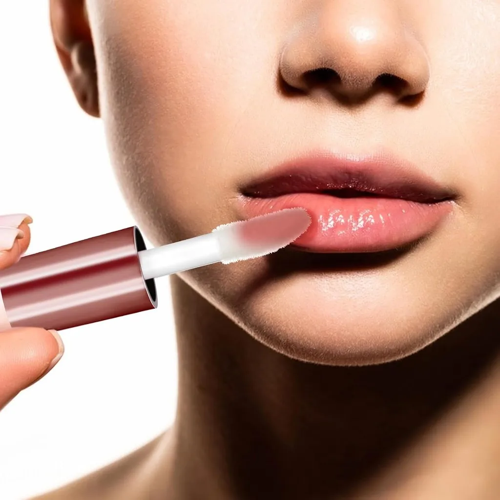 10 قطعة أنابيب ملمع الشفاه الفارغة 1.2 مللي زجاجات بلسم الشفاه الصغيرة القابلة لإعادة الملء حاويات ماكياج واضح زجاجات مستحضرات التجميل أحمر الشفاه مع المطاط