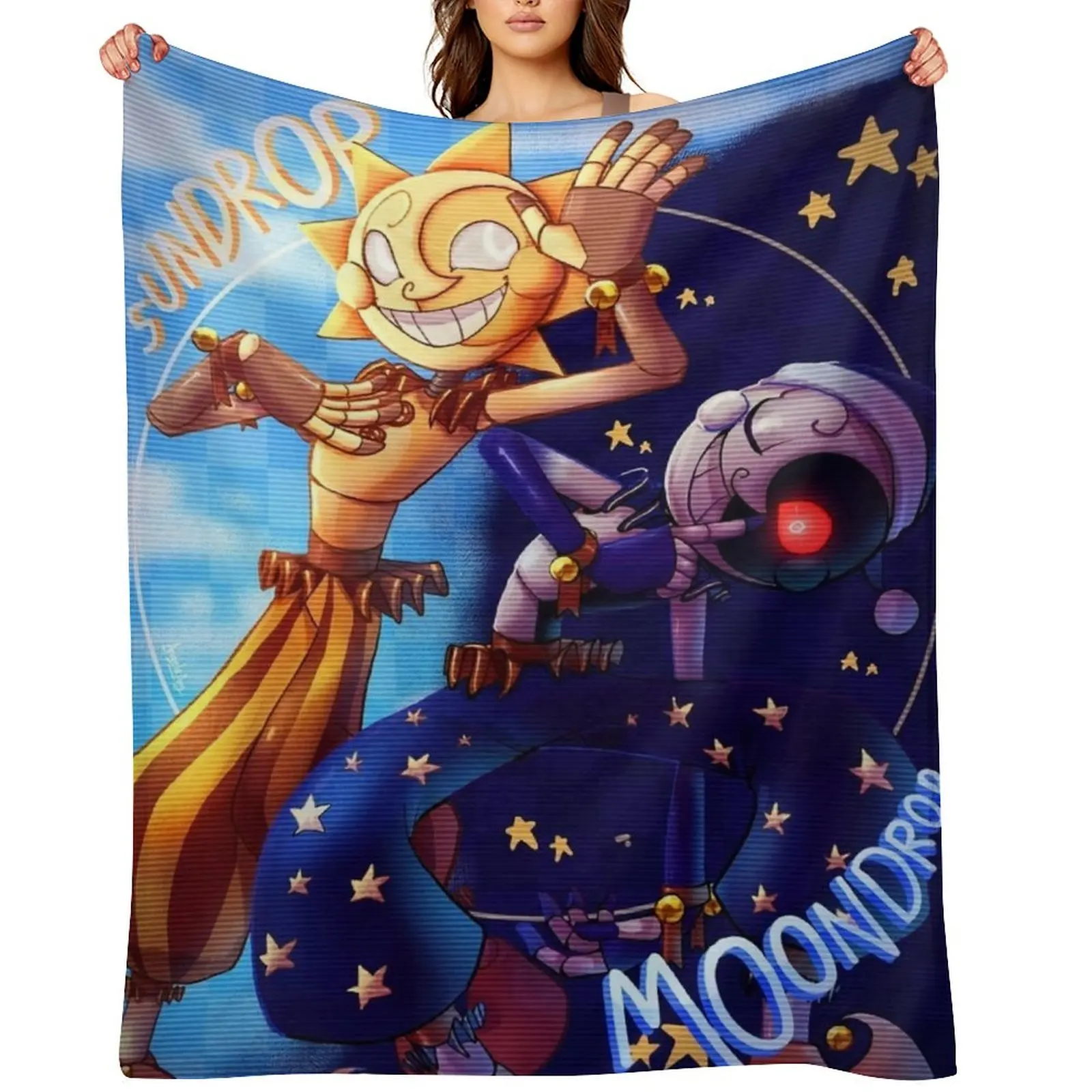 

Sunnydrop and Moondrop Throw Blanket Sleeping Bag Blankets Sofas Of Decoration Furry blankets ands Blankets