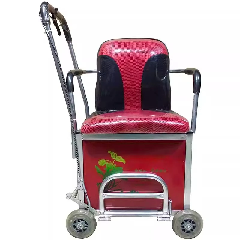 

Chair Kang, the elderly trolley chair can be pushed and sat,and helped pedestrians to buy vegetables easily at home