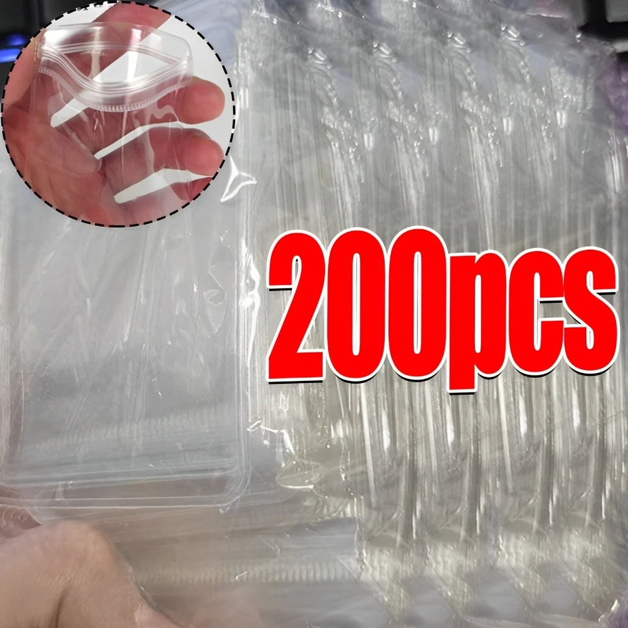 

10/100 шт., утолщенные сумки для упаковки ювелирных изделий из ПВХ, антиокислительная сумка-органайзер из ПВХ, витрина, упаковка для хранения, самозапечатывающиеся пакеты