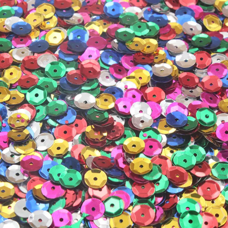 1000-5000Pcs Round PVC Loose Sequins Crafts Paillettes Wedding Garment Sewing Handcraft Decoration DIY Lentejuelas Accessories