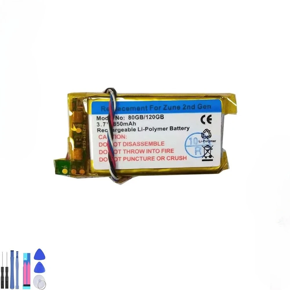 Batería de repuesto de 3,7 V y 750 mAh para Zune 2 80 GB X814399-001 1 unidad nueva