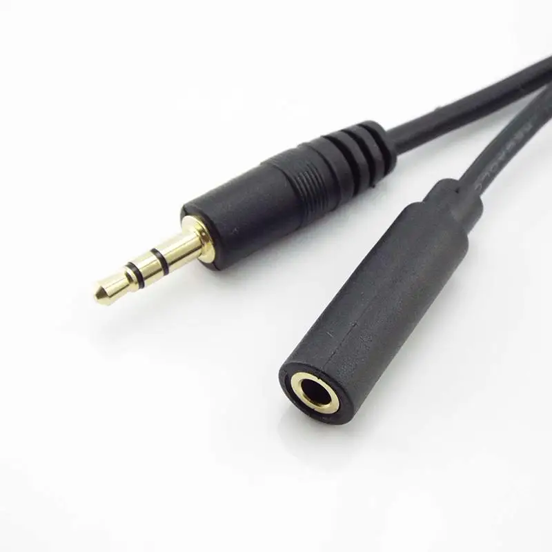 3 Pole Audio Male to Female AUX Jack Extension 3.5mm Stereo Cable Cord Headphone Car Earphone Speaker Audio Cables Cord C3