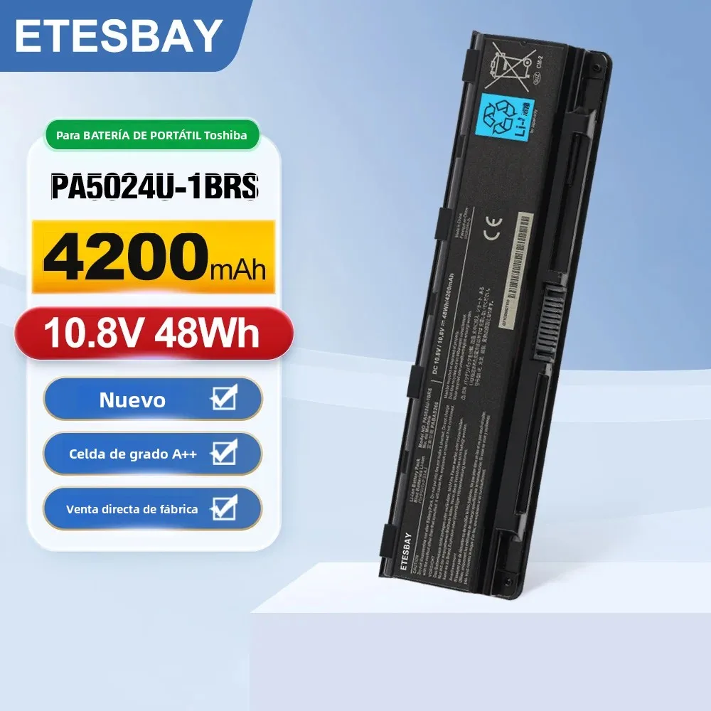 Batería para portátil ETESBAY PA5024U-1BRS para Toshiba Satellite C850 PABAS260