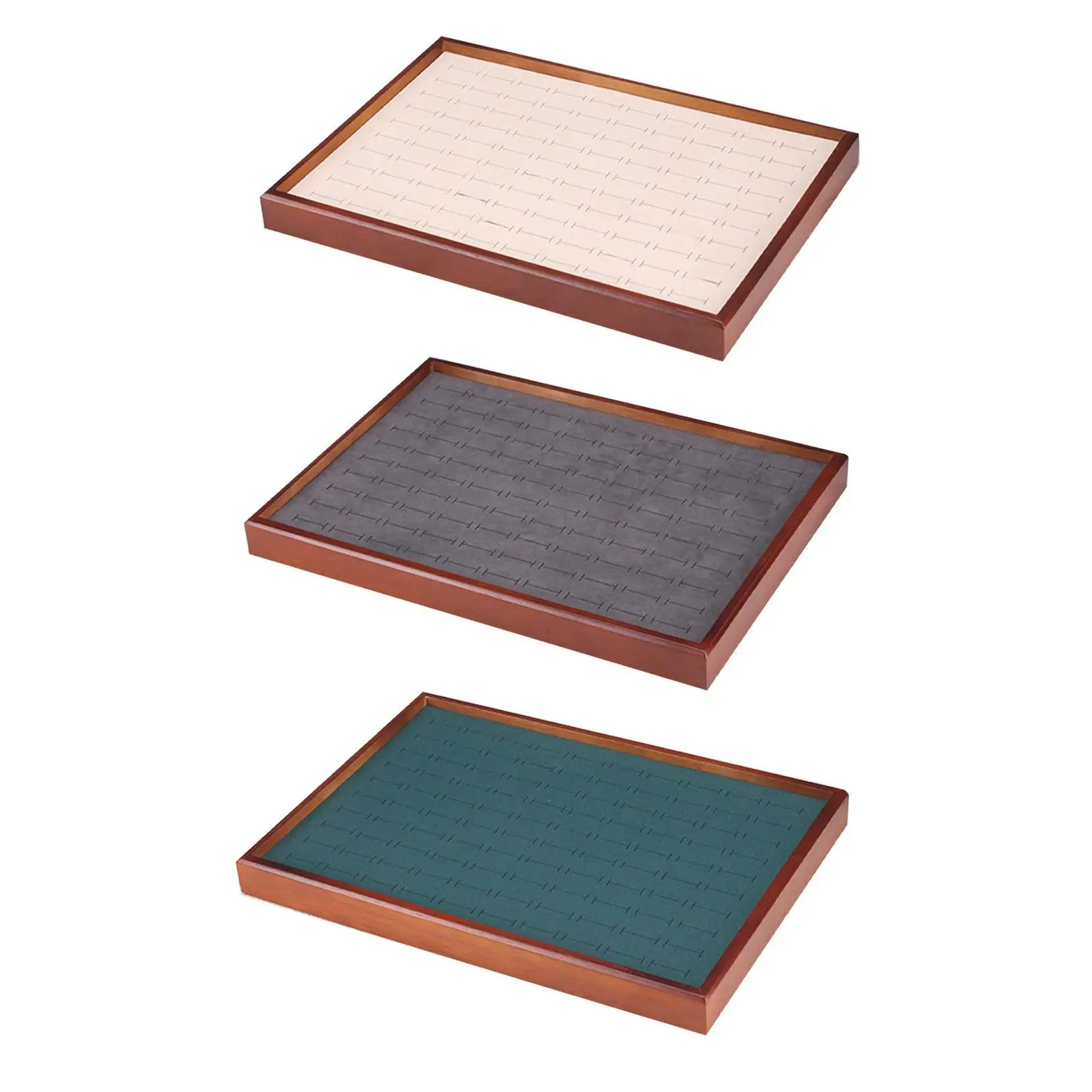 Jewelry Organizer Tray 100 Slot Case Ring Tabletop Accessories Storage Box