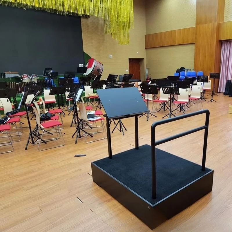 Garden choir Conducting platform Musicians Recital stage Orchestra Band conductor Platform Music stand steps