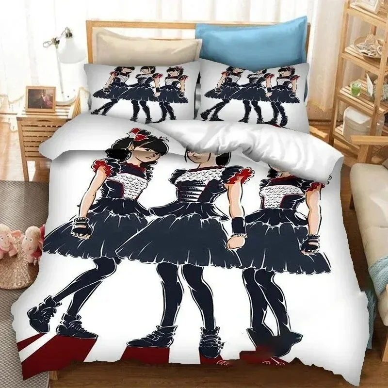 BABYMETAL Rock Band Bedding Set For Bedroom Soft Modern Bedspreads Comefortable Kids Duvet Cover Quilt Cover And Pillowcase