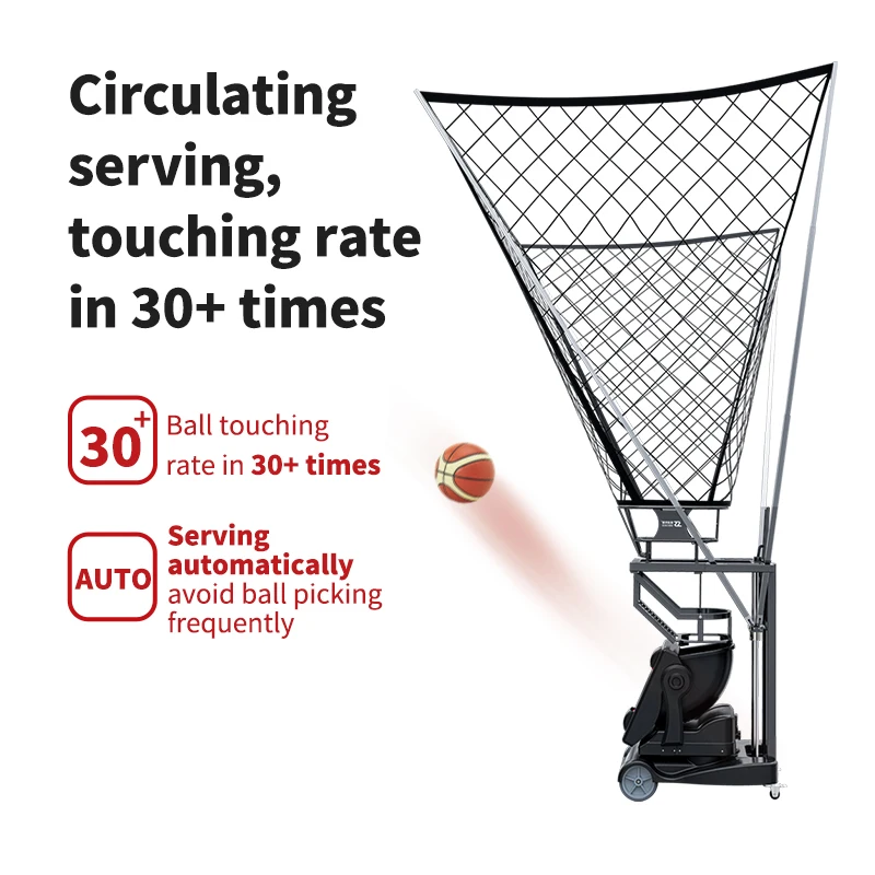 Professional SIBOASI K2 Basketball Shooting Machine APP Control Basketball Rebounding Machine Training Equipment