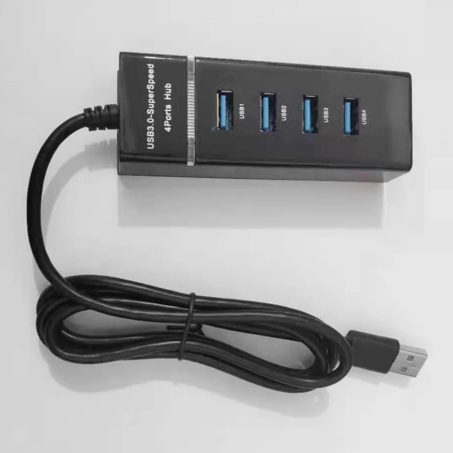 USB 3.0 Hub, 4 พอร์ต USB 3.0 Adapter, Data Hub Extender แล็ปท็อป Docking Station Multi - Function One ดึงสี่