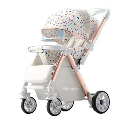 0-6 Years Old Baby Strollers can Sit and Lie Down High Landscape Lightweight Folding Two-way Stroller Children Stroller