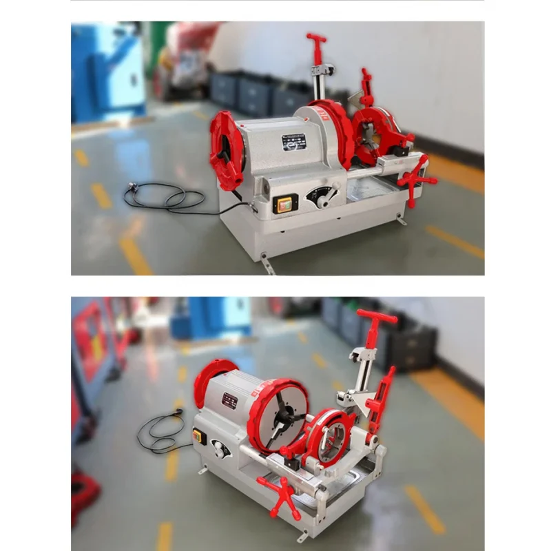 Metric/BSPT/NPT Thread hine /V Pipe Tube Threading Equipment One Year Warranty